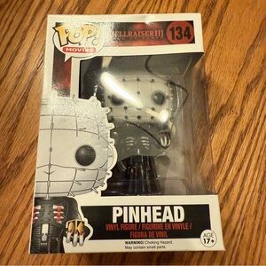 HELLRAISER PINHEAD Funko Pop! Movies Pinhead Action Figure - Black, White, Red
